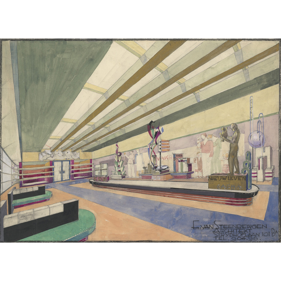 Stand Sociale Werken op de Antwerpse wereldtentoonstelling van 1930 - VAi