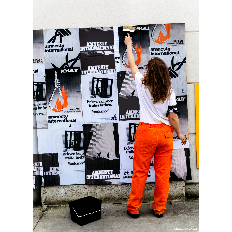 Affiche expo Amnesty International: 65 jaar strijd voor mensenrechten