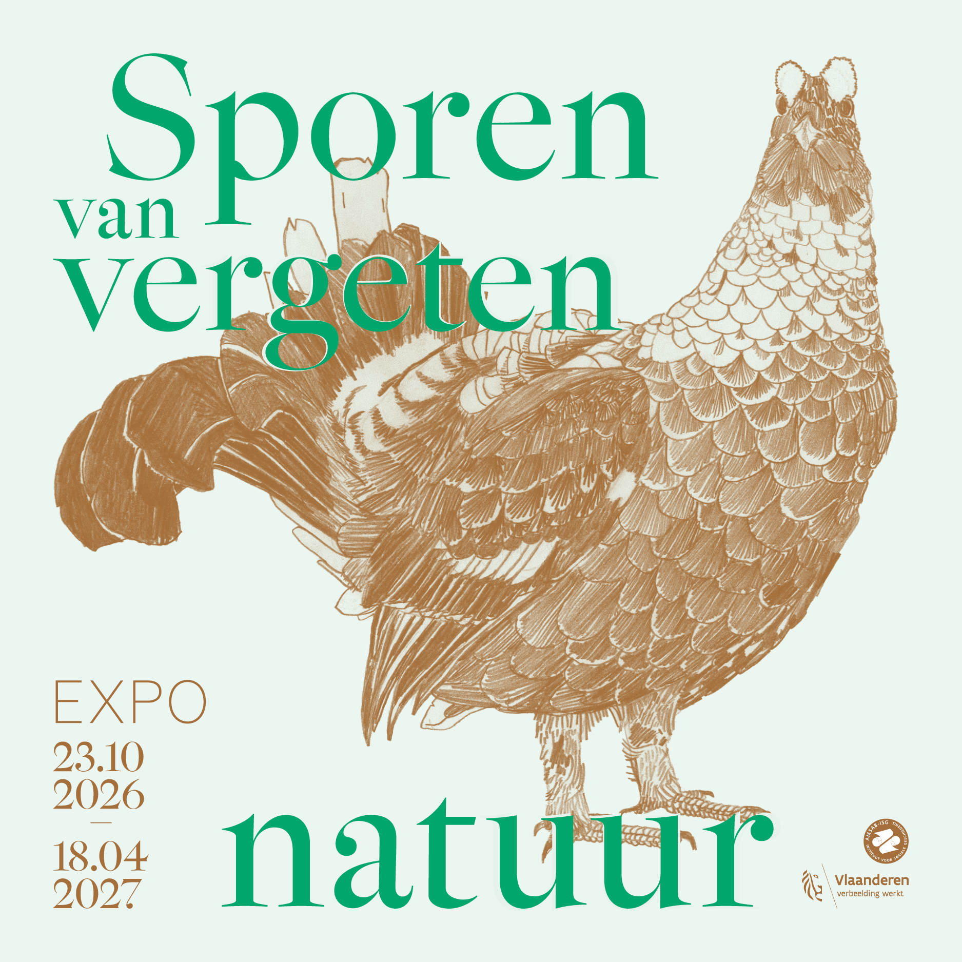 Affiche expo Sporen van vergeten natuur